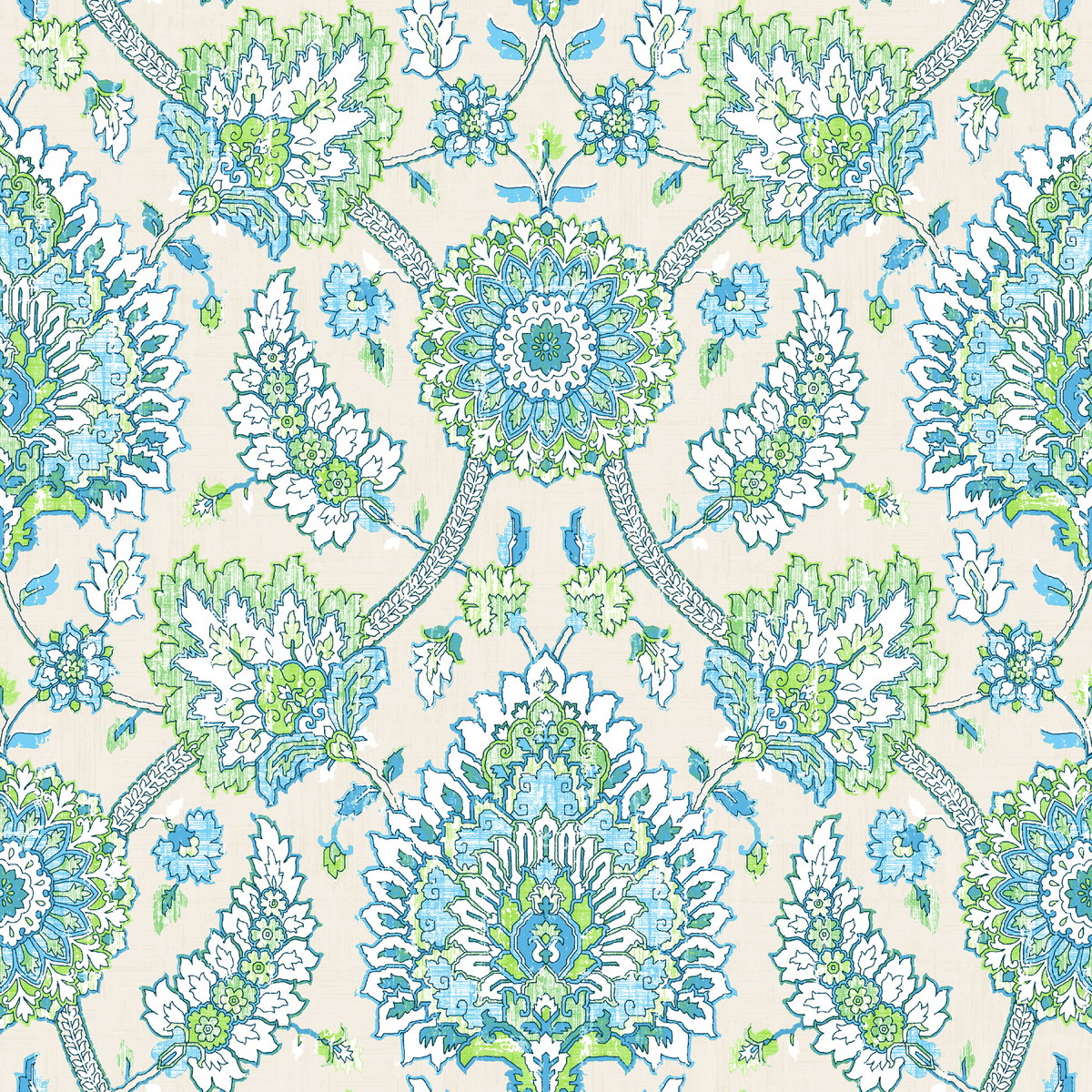 Waverly Clifton Hall Blue Peel & Stick Wallpaper, by York Wall, 18' length x 1'8.5" width x 0.02" depth