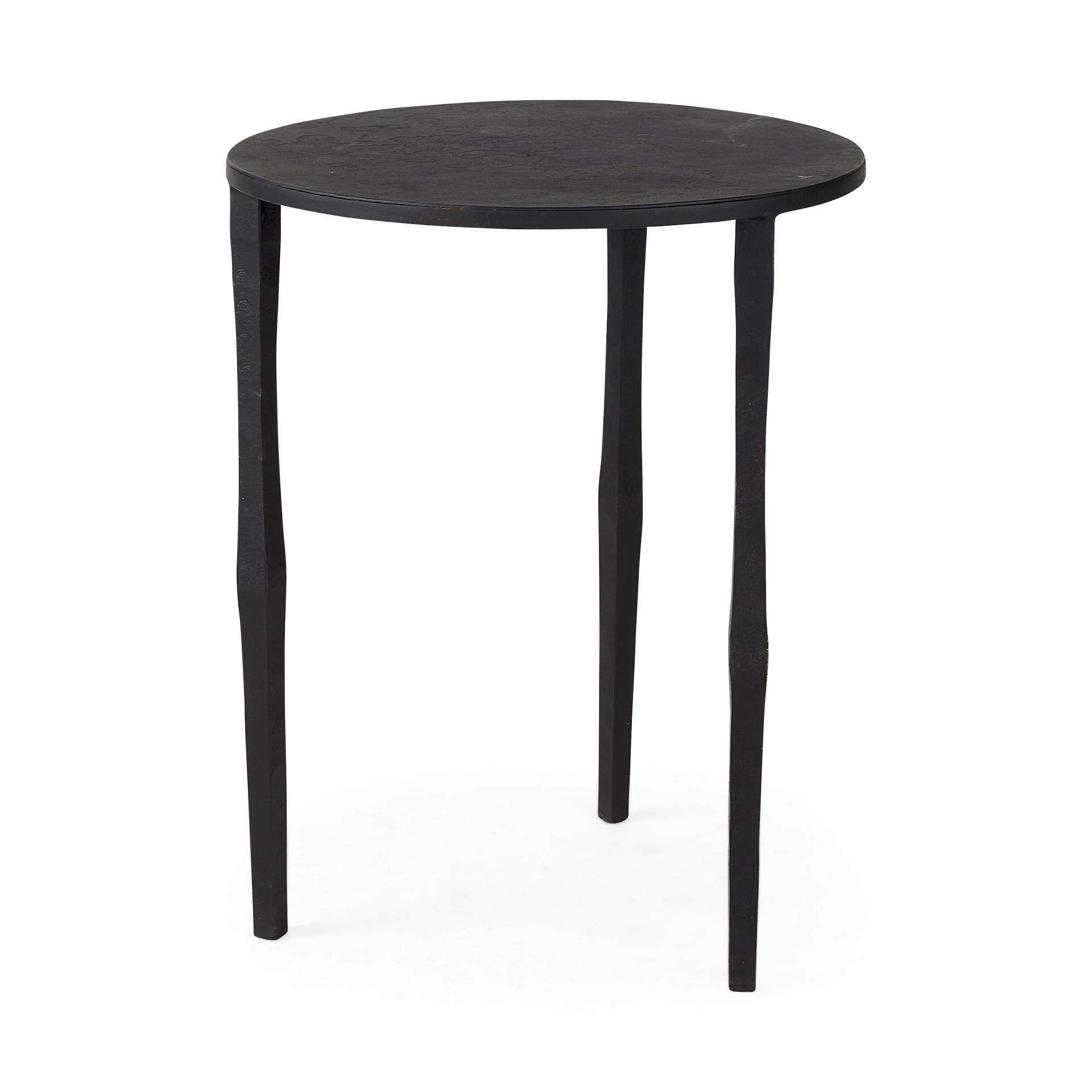 Timothy 16.0L x 16.0W X 20.0H Ebony Black Iron Side Table, Side & End Table by Mercana, 16" length x 16" width x 20" height View 1