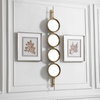 Button Gold Mirror, by Uttermost, 9.87" width x 4'11.87" height x 3.12" depth thumbnail 4