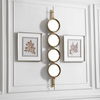 Button Gold Mirror, by Uttermost, 9.87" width x 59.87" height x 3.12" depth thumbnail 4