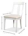 Deco Side Chair Cortina White Taupe thumbnail 12