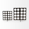 Fletcher (Small) 4L x 4W Gray Metal Abstract Decorative Object, by Mercana, 4.33" length x 4.33" width x 5.91" height thumbnail 5