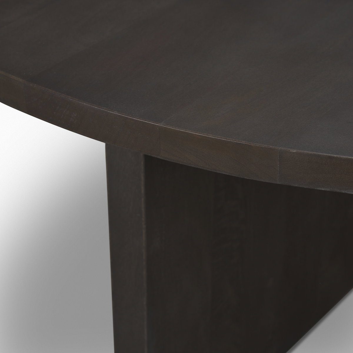 Tarro Brown Wood with Triangle Legs Coffee Table, by Mercana, 44" length x 44" width x 17.5" height View 8