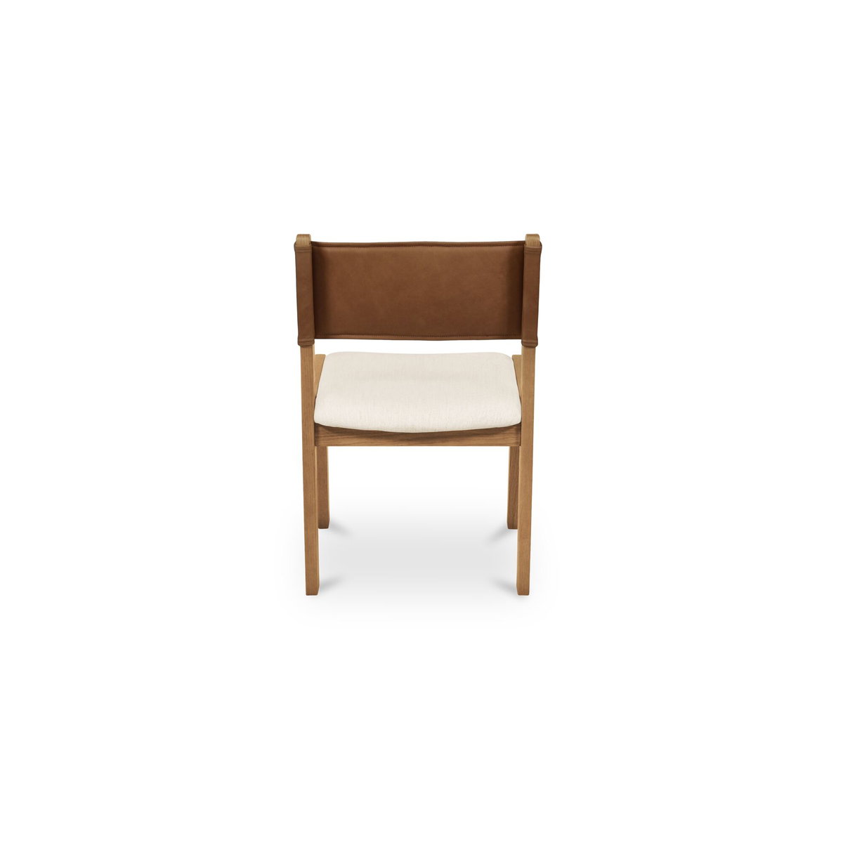 Carol Dining Chair Tan Leather Set Of Two, by Moe's Home, 21.6" width x 32" height x 19.5" depth View 5