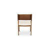 Carol Dining Chair Tan Leather Set Of Two, by Moe's Home, 21.6" width x 32" height x 19.5" depth thumbnail 5