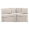 Fable Slipcover Dining Banquette L-shape Beige  100.5in thumbnail 5