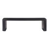 Post Small Dining Bench Black, Benche by Moe's Home, 62" width x 17" height x 16" depth thumbnail 1