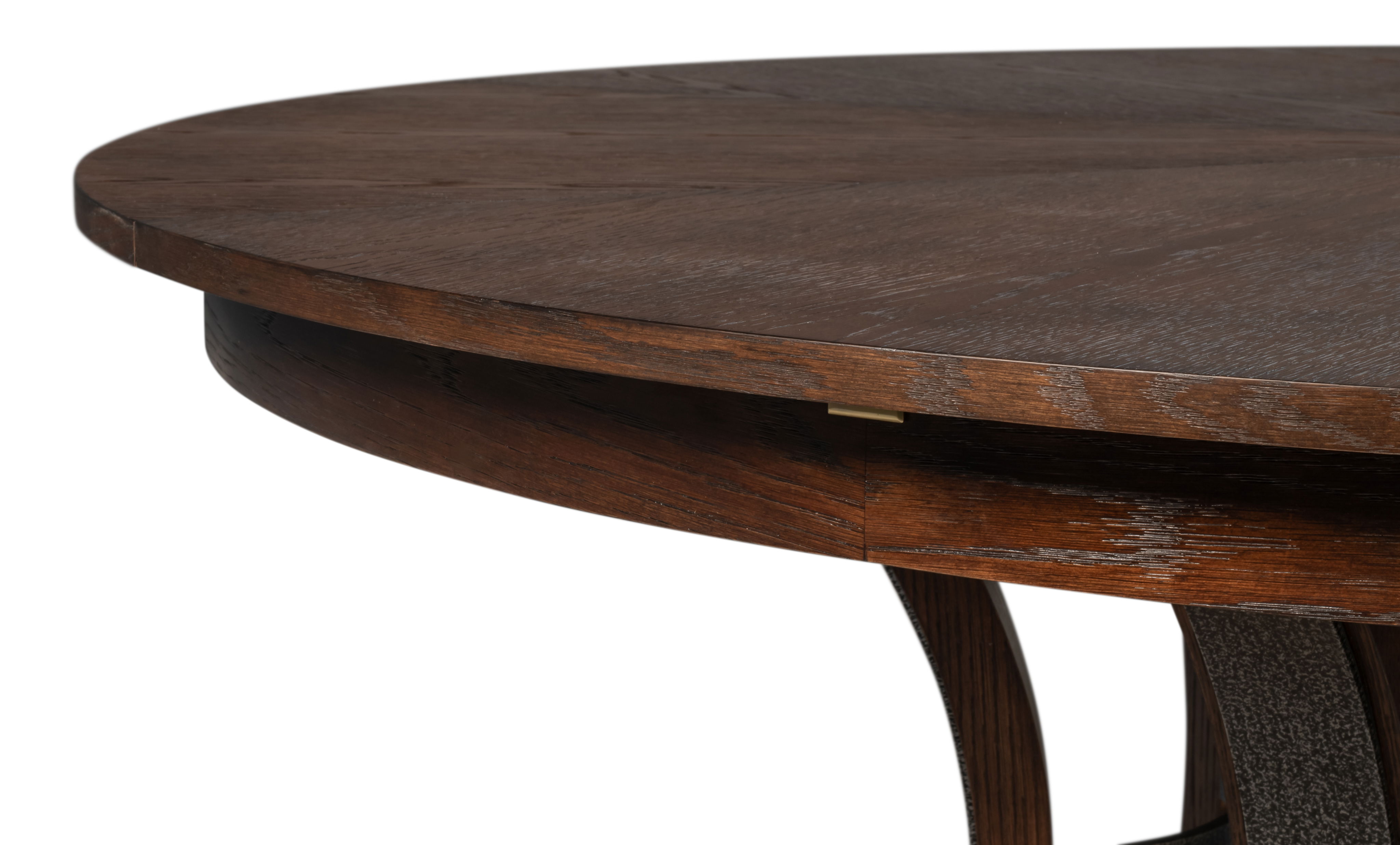 Tower Jupe Dining Table,Lrg,Burnt Brown large image 