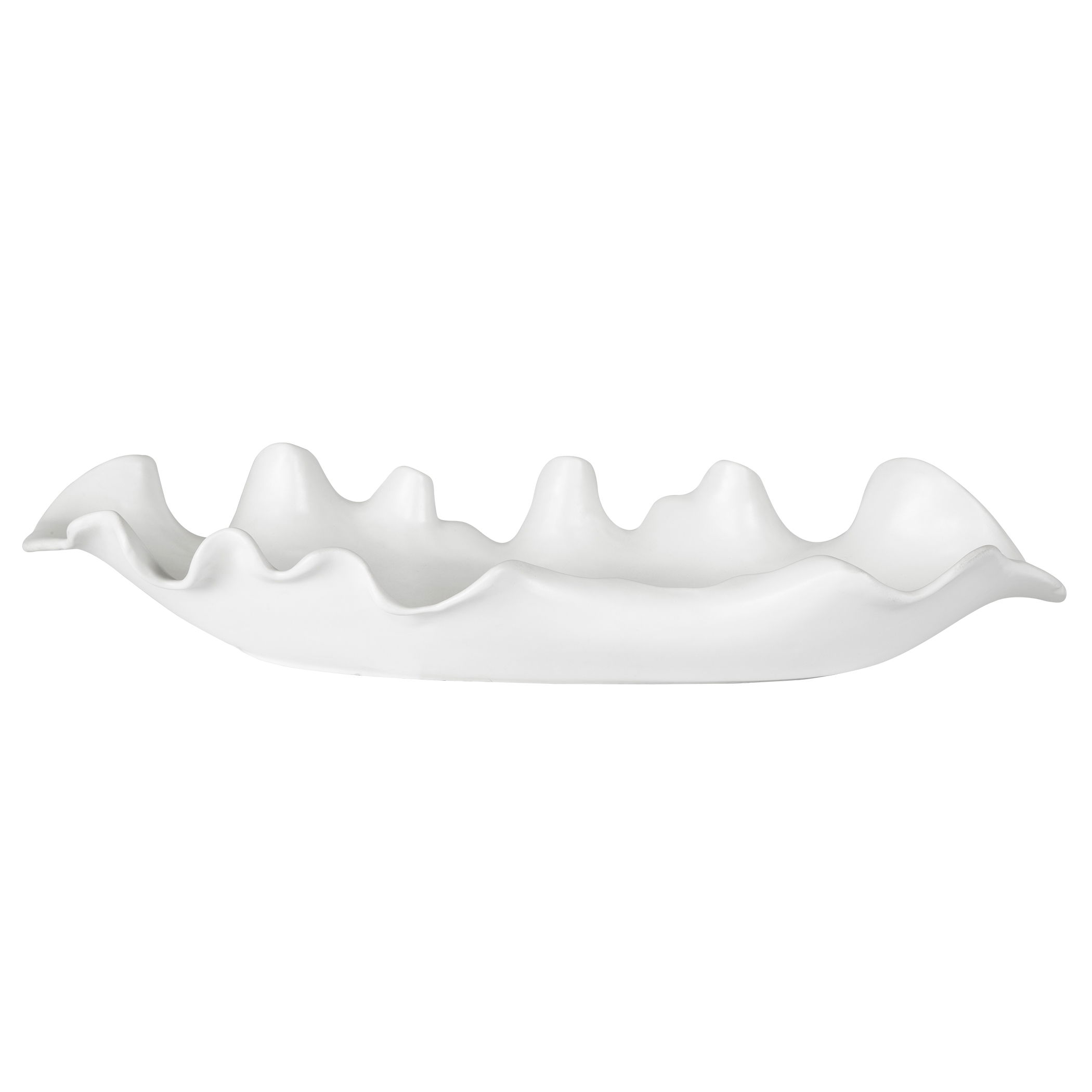 Ruffled Feathers Modern White Bowl large image 