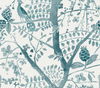 Peacock Block Print Teal Wallpaper thumbnail 0