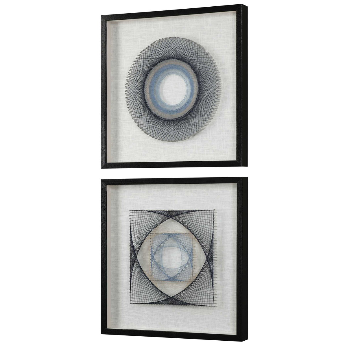 String Duet Geometric Art Set/2, by Uttermost, 1'11.62" width x 1'11.62" height x 2.5" depth View 5