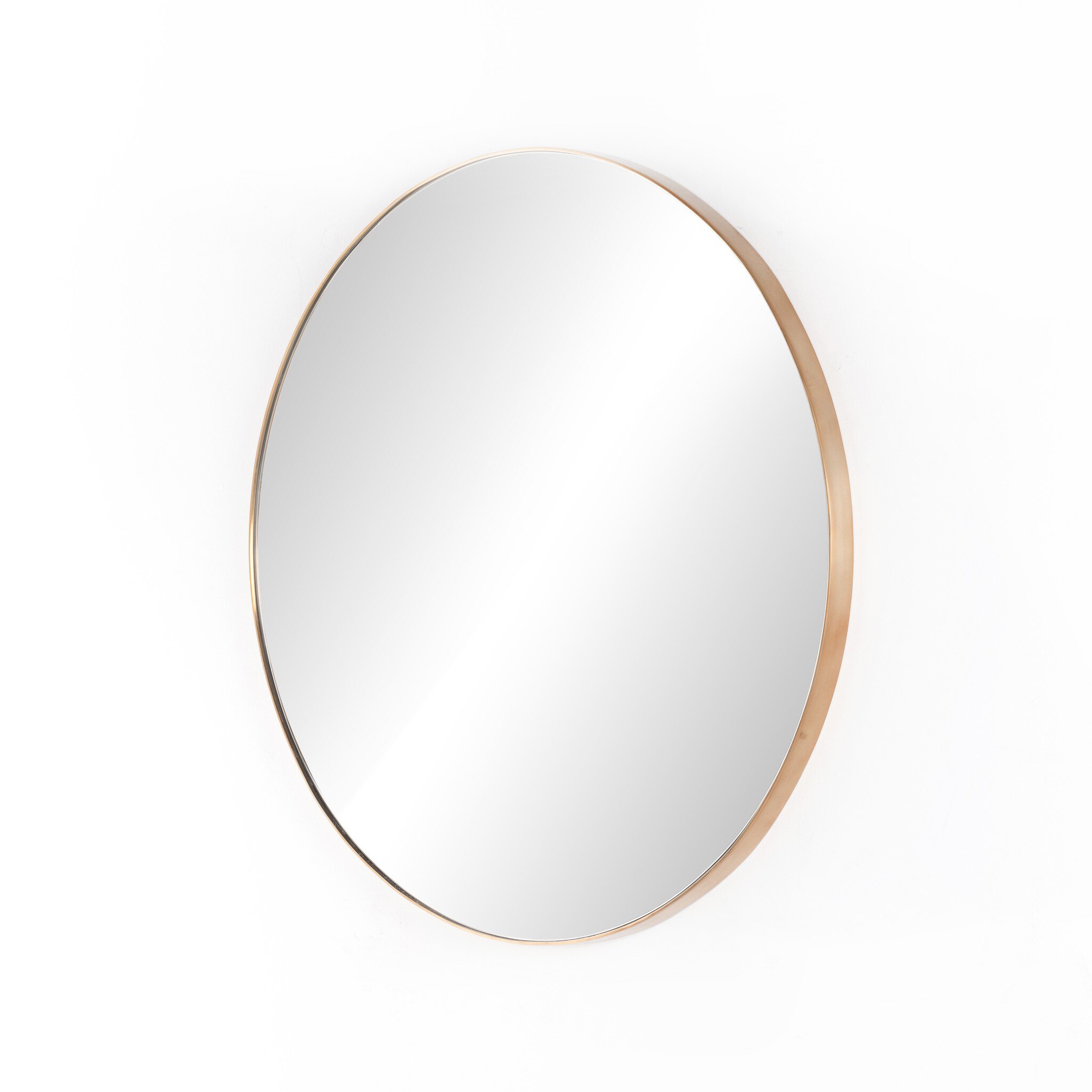 Georgina Round Mirror, by Four Hands, 47" width x 47" height x 2" depth View 2