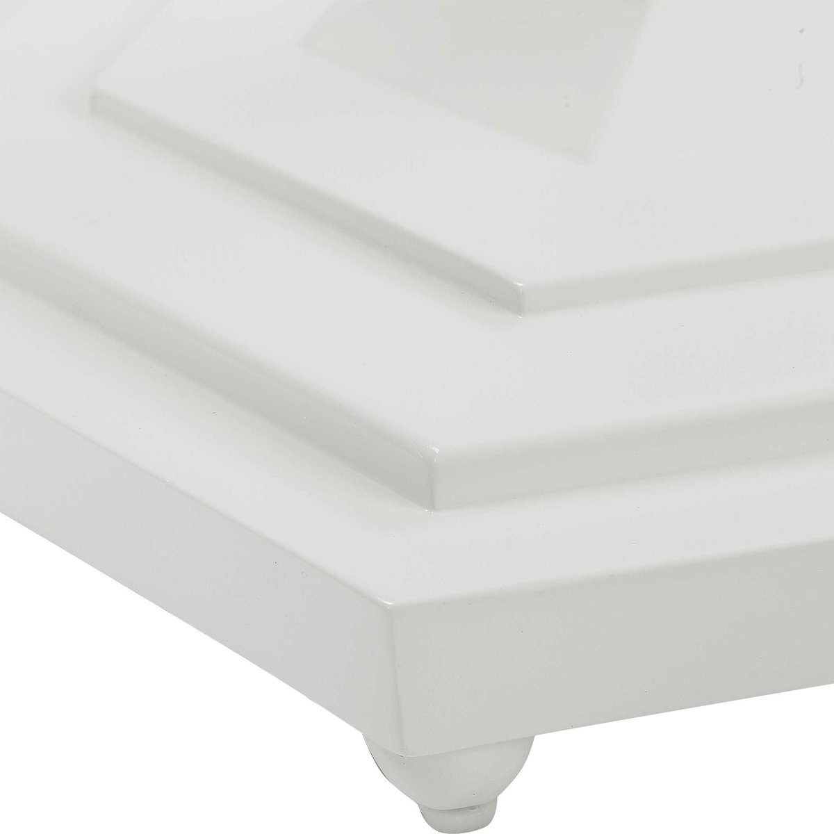 Kabarda White Foyer Table, Side & End Table by Uttermost, 32" width x 30" height x 32" depth View 5