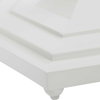 Kabarda White Foyer Table, Side & End Table by Uttermost, 32" width x 30" height x 32" depth thumbnail 5