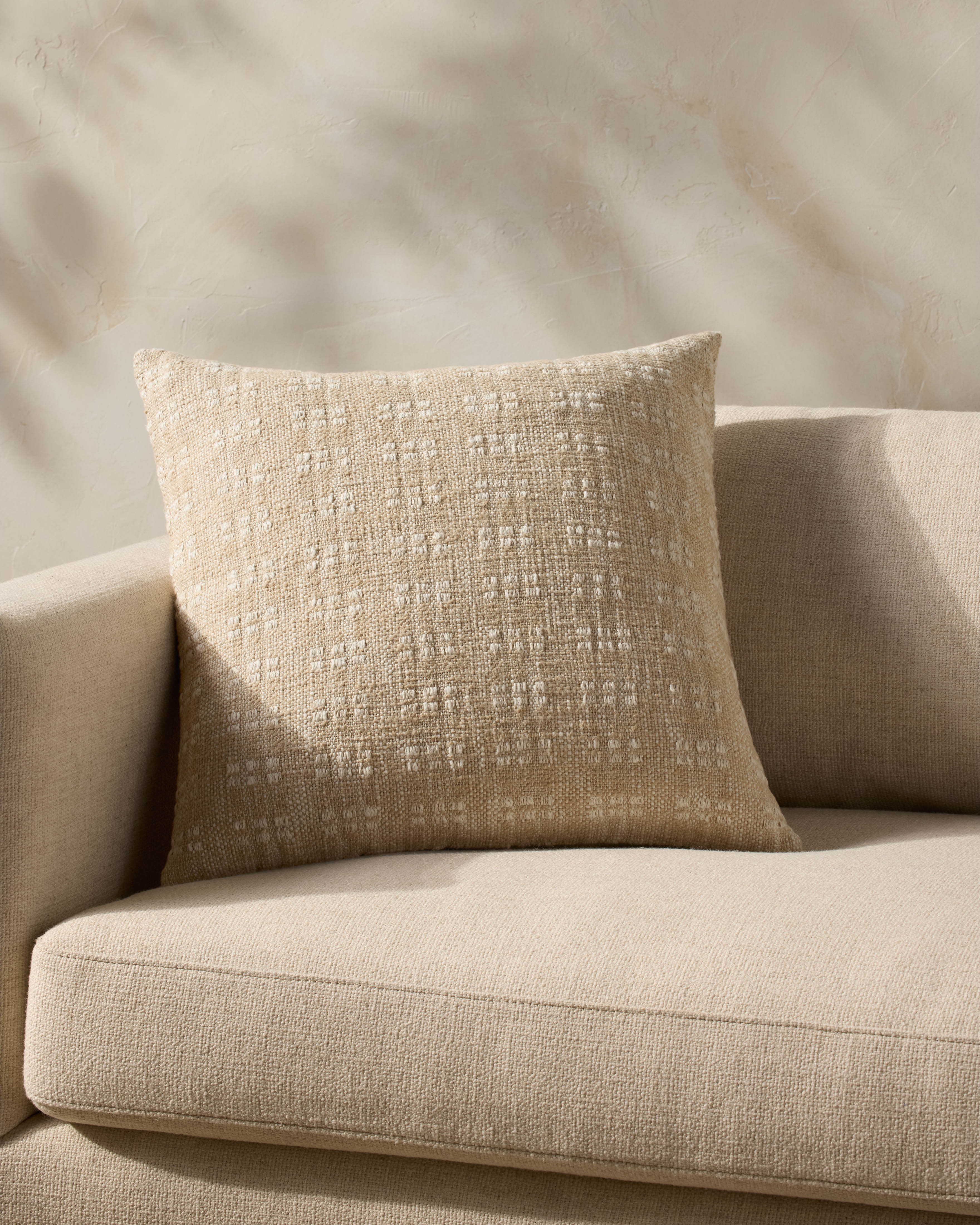 Magnolia Home by Joanna Gaines x Loloi Bryn Pillow, Decorative Pillow, 22" length x 22" width View 2