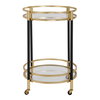 Dolly Round Bar Cart, Bar Carts & Cabinet by Uttermost, 22" width x 29.75" height x 22" depth thumbnail 5