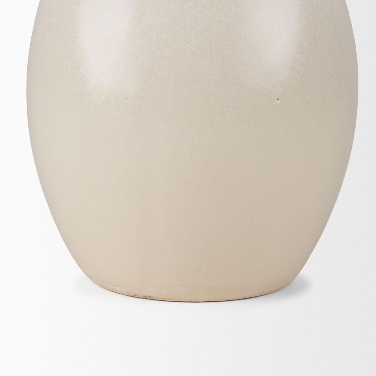 Ulvi Cream Glazed Bubble Ceramic Vase, by Mercana, 7.68" length x 7.48" width x 14.17" height View 10