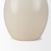 Ulvi Cream Glazed Bubble Ceramic Vase, by Mercana, 7.68" length x 7.48" width x 14.17" height thumbnail 8
