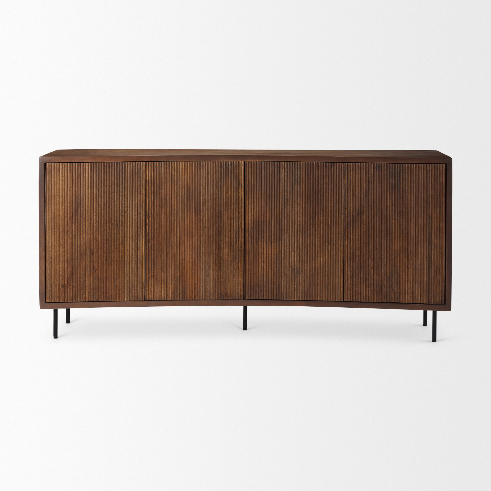 Lance 70.0L x 15.0W x 32.0H Medium Brown Solid Wood Sideboard, Sideboards & Buffet by Mercana, 70" length x 15.75" width x 32" height View 3
