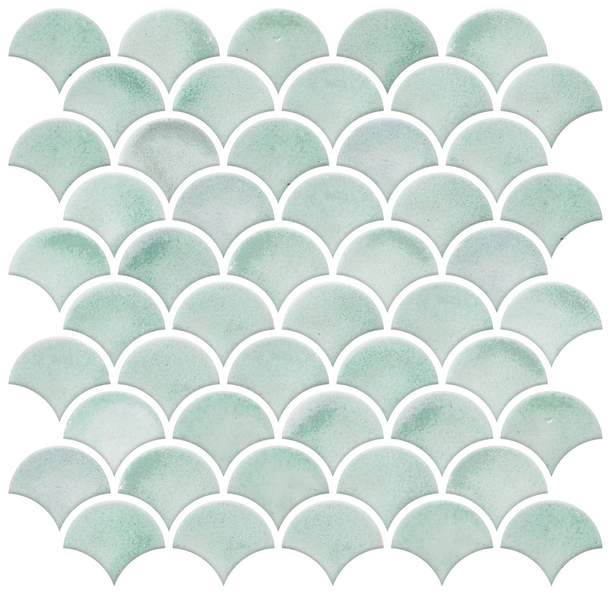 Scallop Peel & Stick Backsplash, by York Wall, 10.8" length x 10.5" width x 0.06" depth