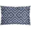 Boswell III 13 x 21 Blue Diamond Patterned Pillow Cover, Decorative Pillow by Mercana, 13" length x 20.87" width x 0.2" height thumbnail