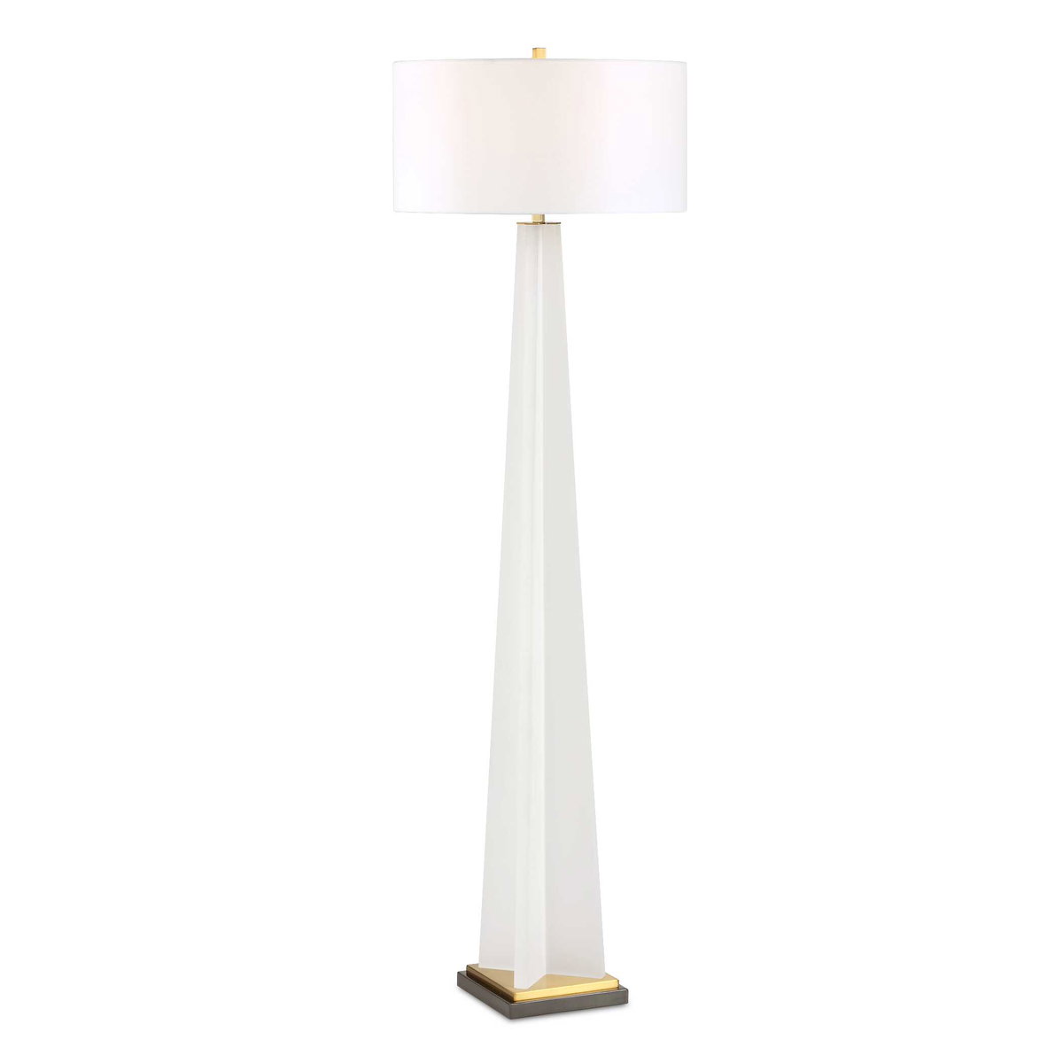 Rosin White Floor Lamp, by Uttermost, 1'8" width x 5'6.25" height x 1'8" depth View 1