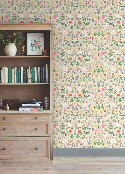Curio Cream Peel & Stick Wallpaper