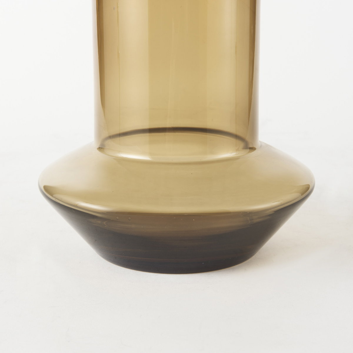 Amrita  Golden Brown Glass Vase, by Mercana, 8.31" length x 8.31" width x 9.72" height View 9