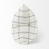 Suzanne 22 x 22 White/Black Square Pattern Pillow Cover, Decorative Pillow by Mercana, 22" length x 22" width x 0.2" height thumbnail 7