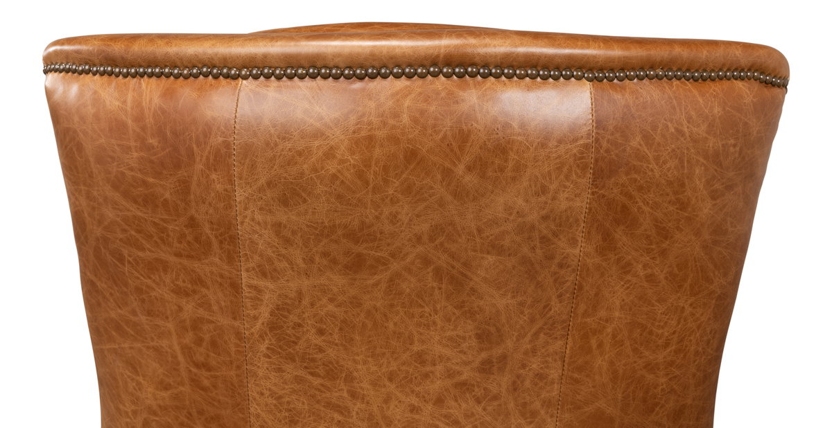 Baker Arm Chair, by Sarreid, 3'3" length x 2'6" width x 3'5" height View 3