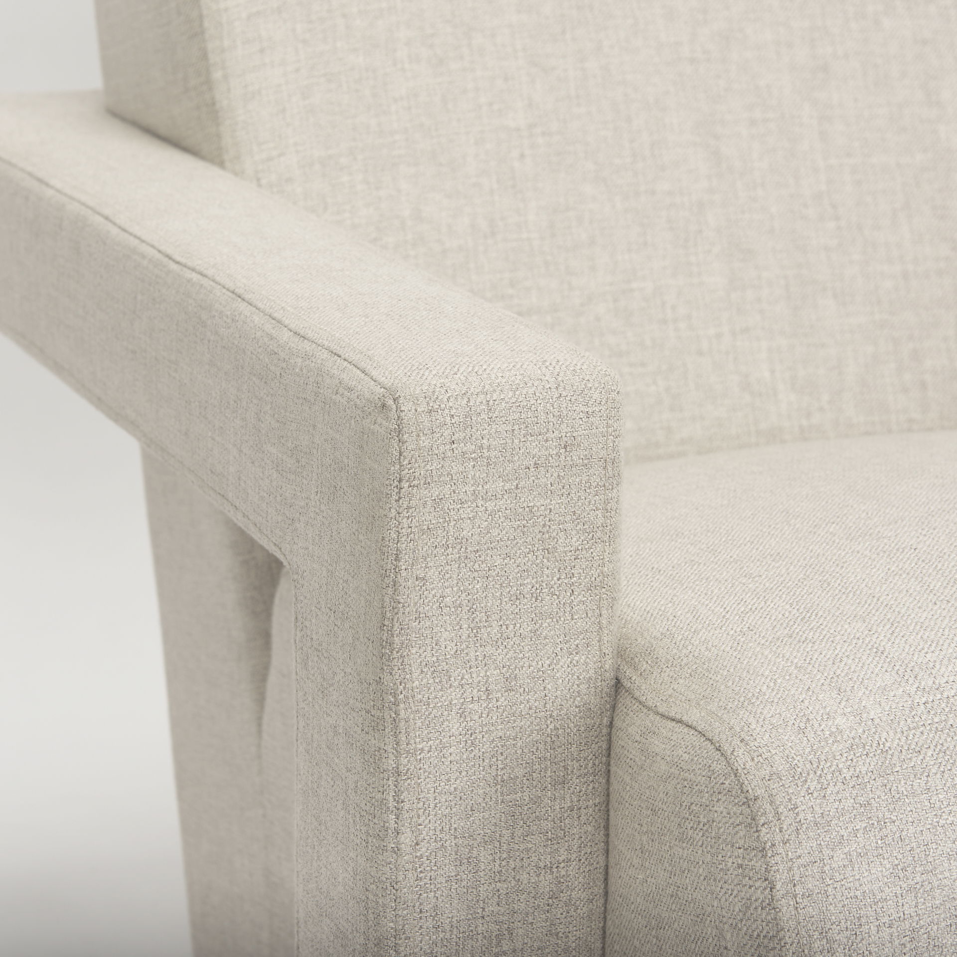 Sovereign Oatmeal Fully Upholstered Accent Chair large image 