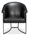 Nagel Distilled Leather Chair,Onyx Black thumbnail 1