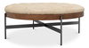 Corbet Cocktail Ottoman, Cappucino White, Coffee Table by Sarreid, 39" length x 39" width x 16" height thumbnail 22
