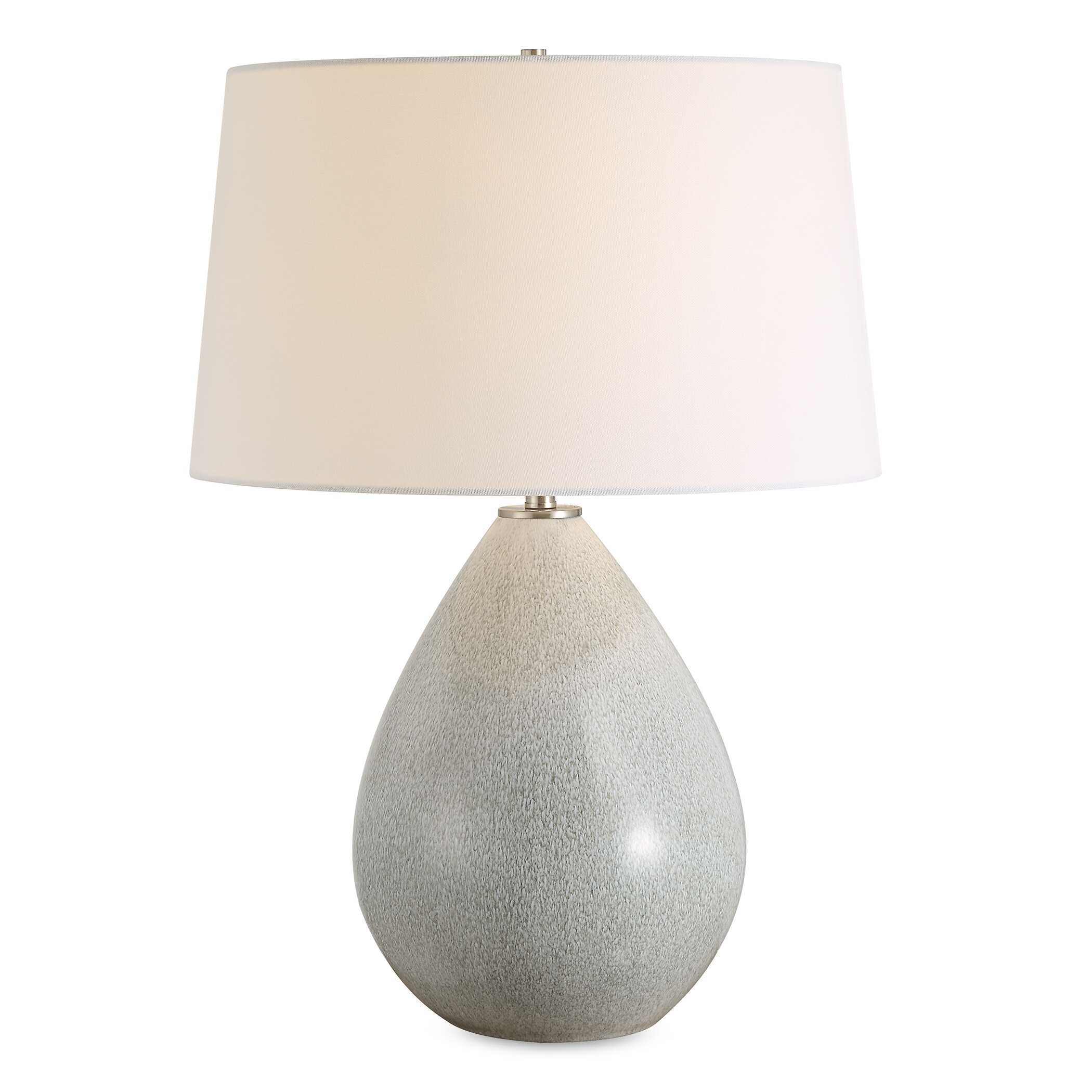 Moray Gray Glaze Table Lamp large image 