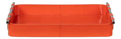 Safari Leather Tray, Orangeade