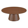 Otago Coffee Table Walnut Brown, by Moe's Home, 38" width x 15" height x 38" depth thumbnail 2