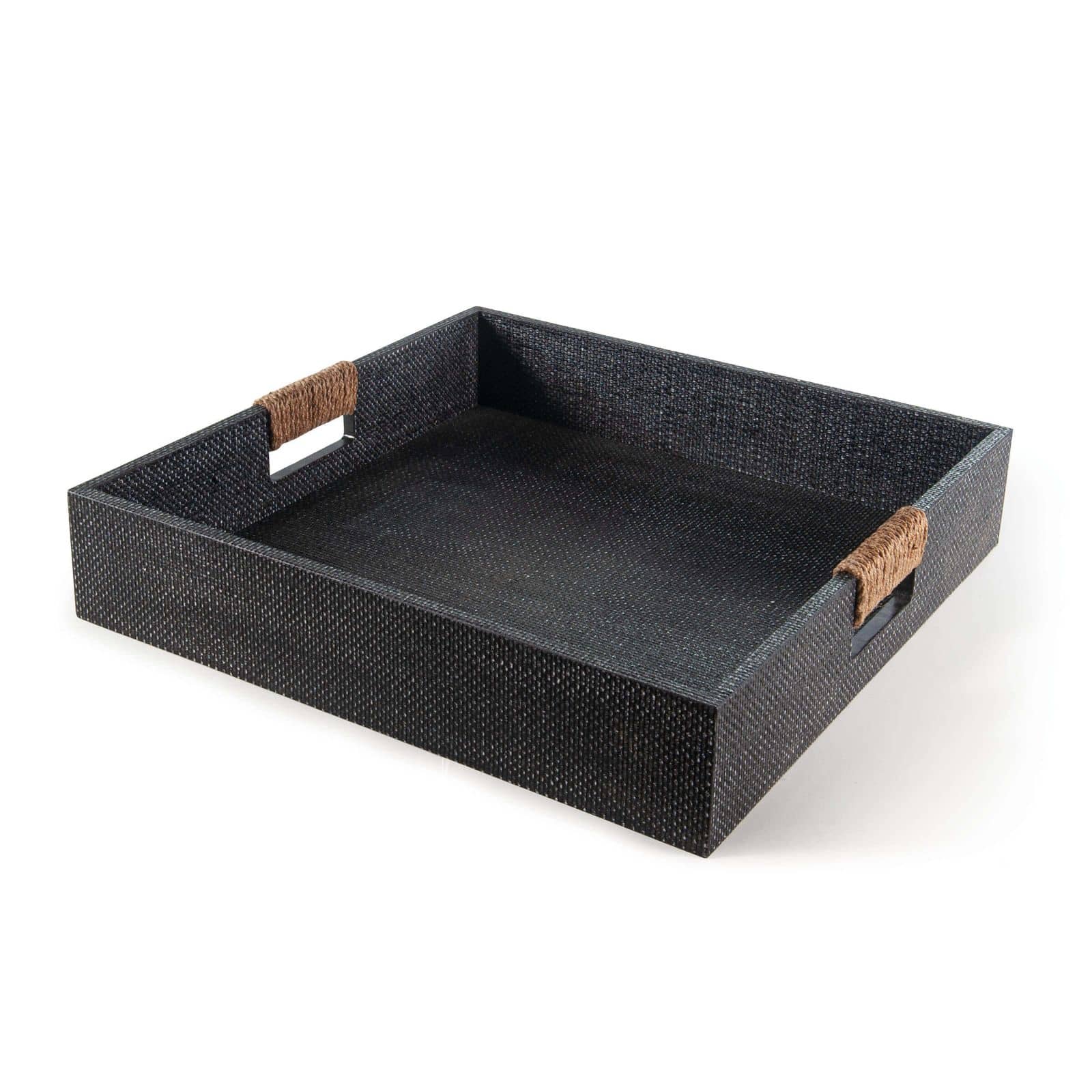 Logia Square Tray Large (Grey), Trays & Platter by Regina Andrew Detroit, 18" width x 3.5" height x 18" depth thumbnail 1