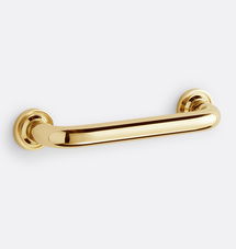 Online Designer Kitchen Ansel Drawer Pull - 4" - Unlacquered Brass