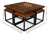 Low Game Table With Four Stools, by Sarreid, 36" length x 36" width x 22" height thumbnail 12