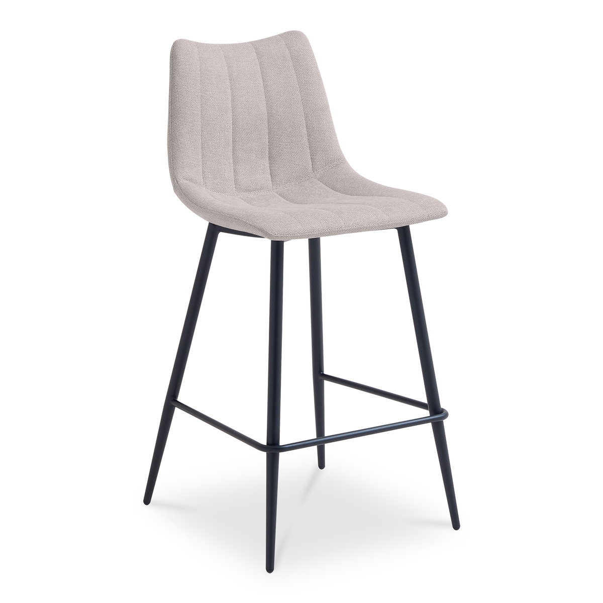 Alibi Counter Stool Beige-set Of Two, Counter & Bar Stool by Moe's Home, 17.7" width x 37" height x 20" depth View 2