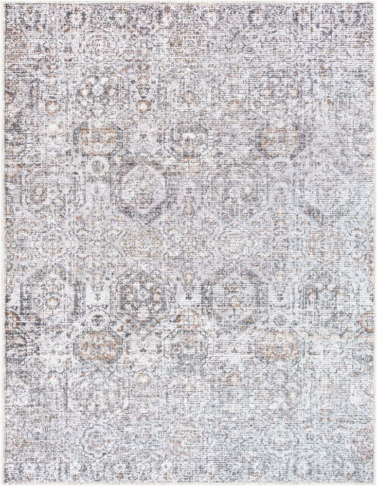 Vinny Machine Woven Rug, by Surya, 1'3.75" length x 1'3.75" width