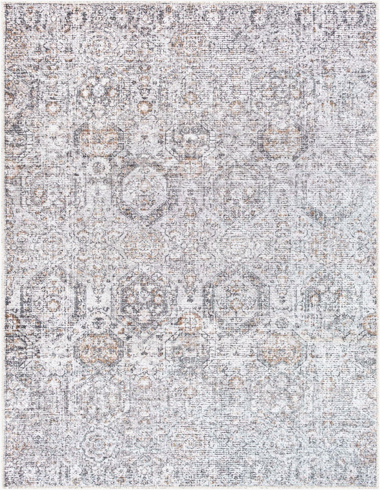 Vinny Machine Woven Rug, by Surya, 1'3.75" length x 1'3.75" width