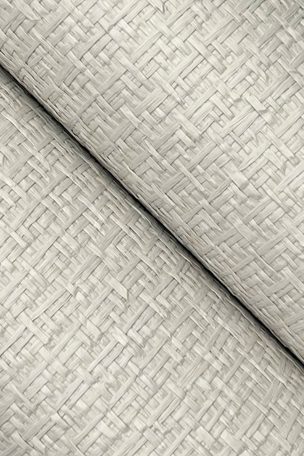 Tatami Weave Pale Grey Wallpaper large image 