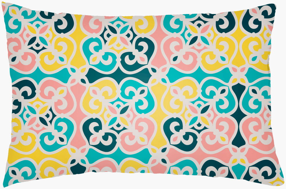 Lolita Lumbar Pillow, Decorative Pillow by Surya, 14" length x 22" width