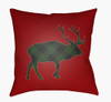 Buffalo Accent Pillow, Decorative Pillow by Surya, 18" length x 18" width thumbnail