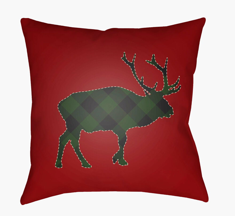 Buffalo Accent Pillow, Decorative Pillow by Surya, 18" length x 18" width