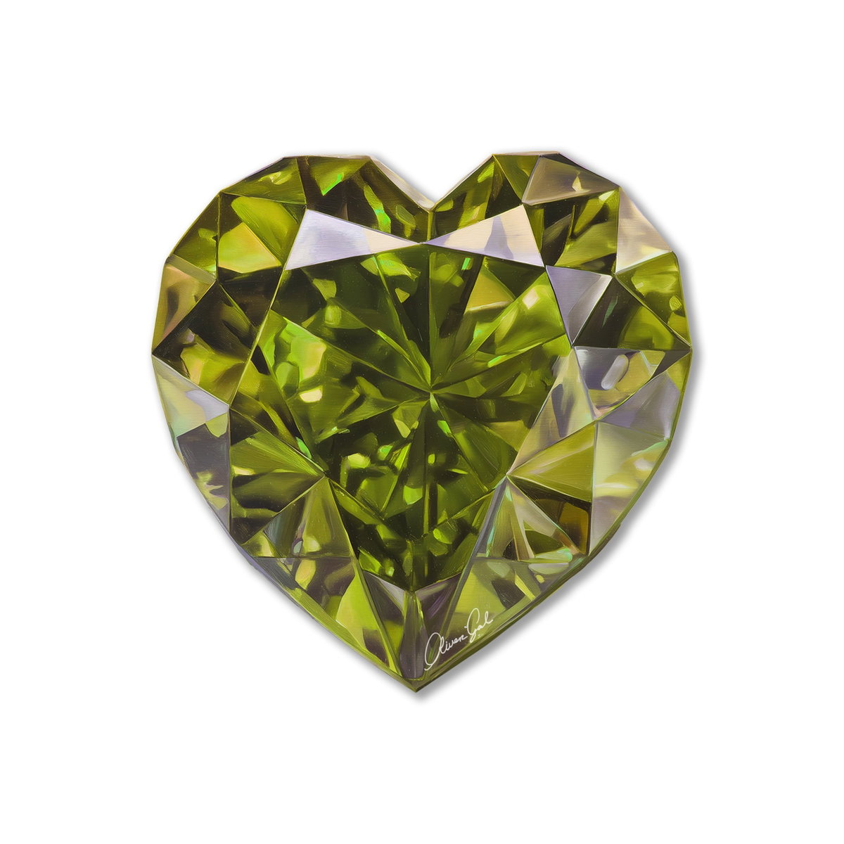 Lime Heart II (No Embellishment), by Oliver Gal,  20 View 1