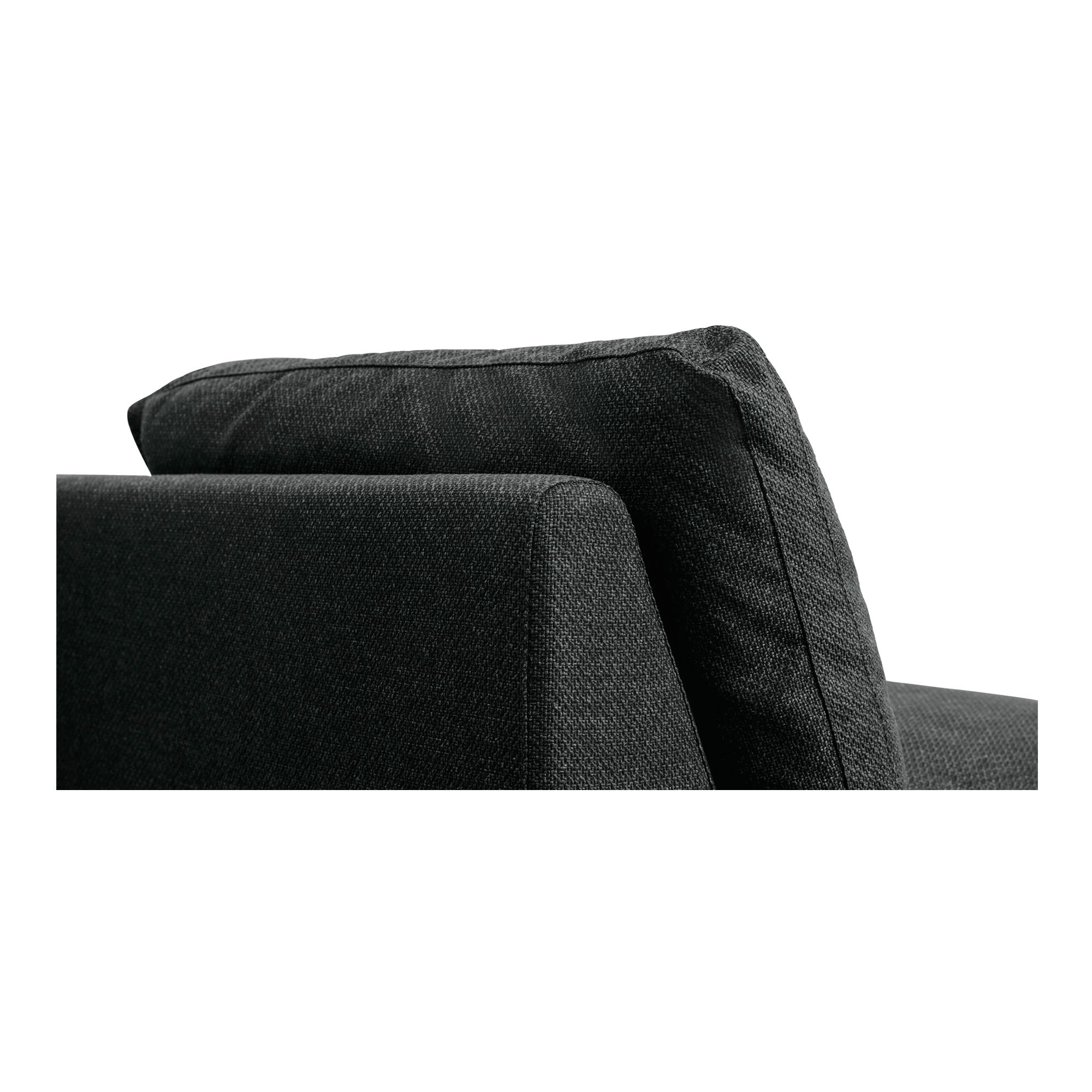 Miles Outdoor Chaise Speckled Charcoal, Chaise Lounges & Daybed by Moe's Home, 65" width x 35.8" height x 40" depth View 5