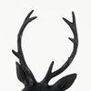 Mozart 22.5H Black Painted Resin Deer In A Suit Bust, Decorative Object by Mercana, 8.2" length x 6" width x 22.5" height thumbnail 7