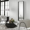Kahn Oversized Black Rectangular Mirror, by Uttermost, 24" width x 72" height x 2.62" depth thumbnail 2